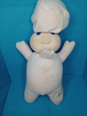 Vintage 1996 Pillsbury Doughboy Plush Doll By Fun 4 All Corp 12" Polyester Fiber